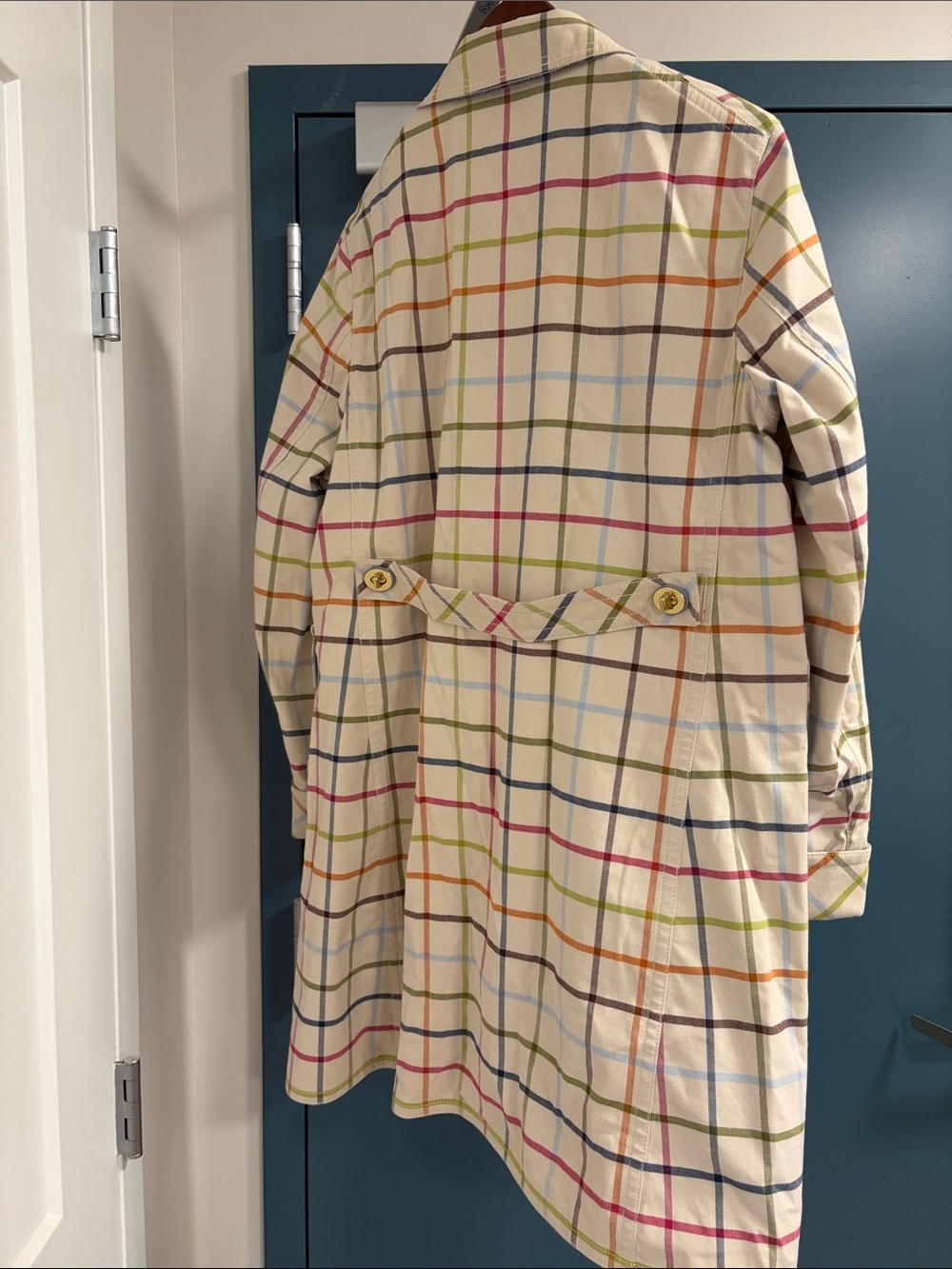 Coach Tattersall Trench Coat with original hanger - Picture 2 of 5